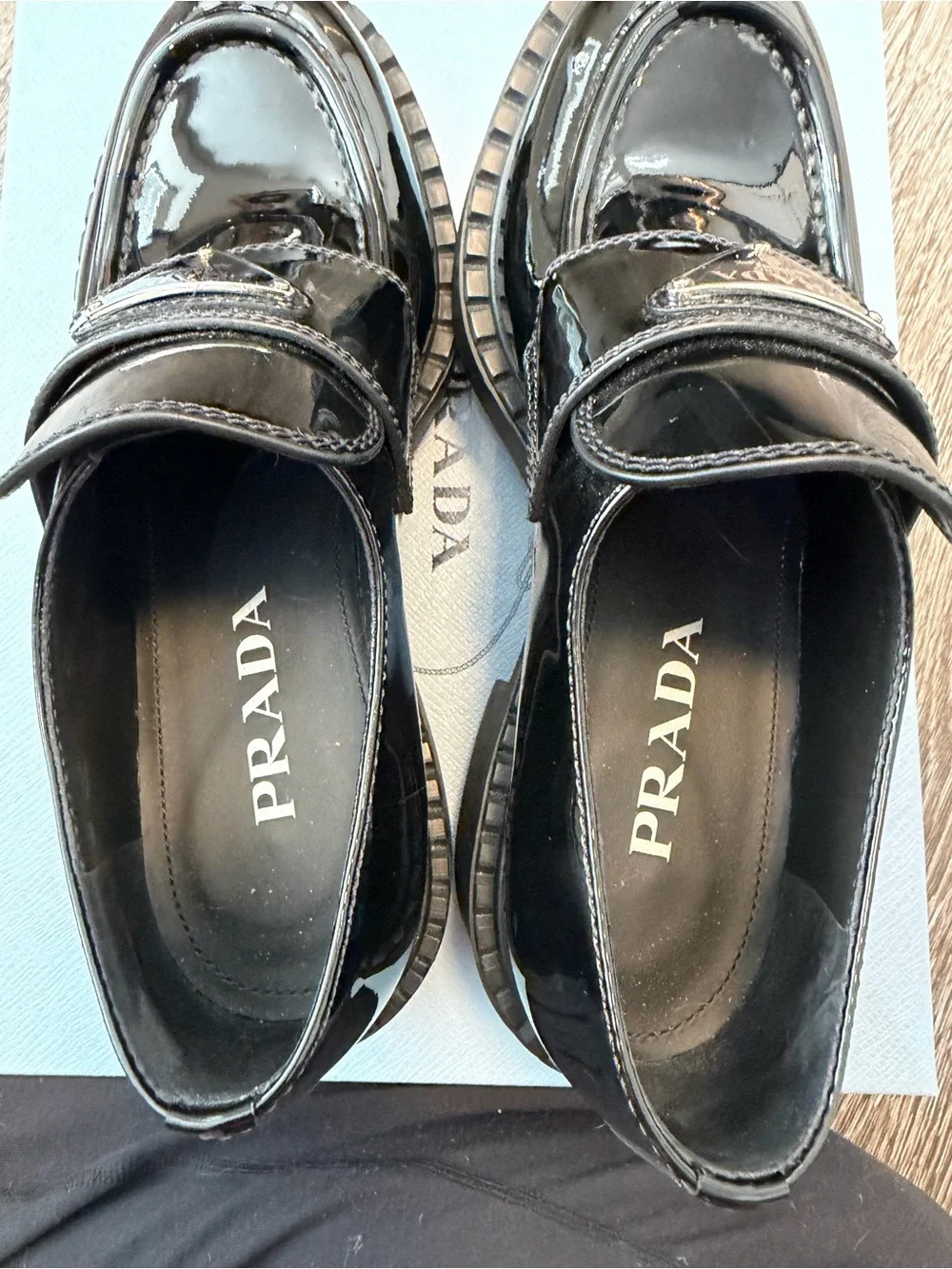 Prada patent leather